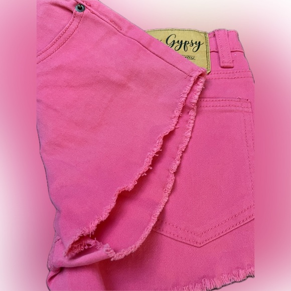 NWT True Gypsy Cut Off Jean Shorts Hot Pink Daisy Dukes Size 1 Barbiecore - Picture 3 of 8